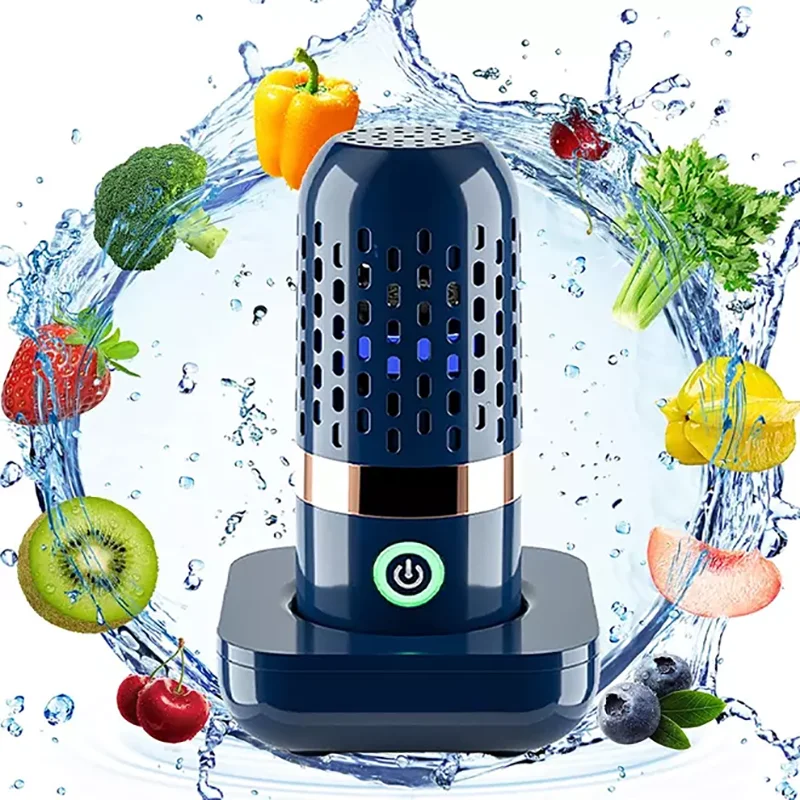 Fruit Vegetable Washing Machine Capsule Shape Wireless Food Pesticide Purifier Food Cleaner