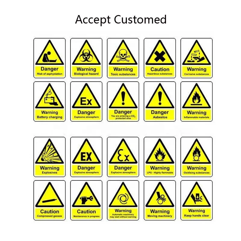 Safety Reflective Caution Sign for Hazard Warning