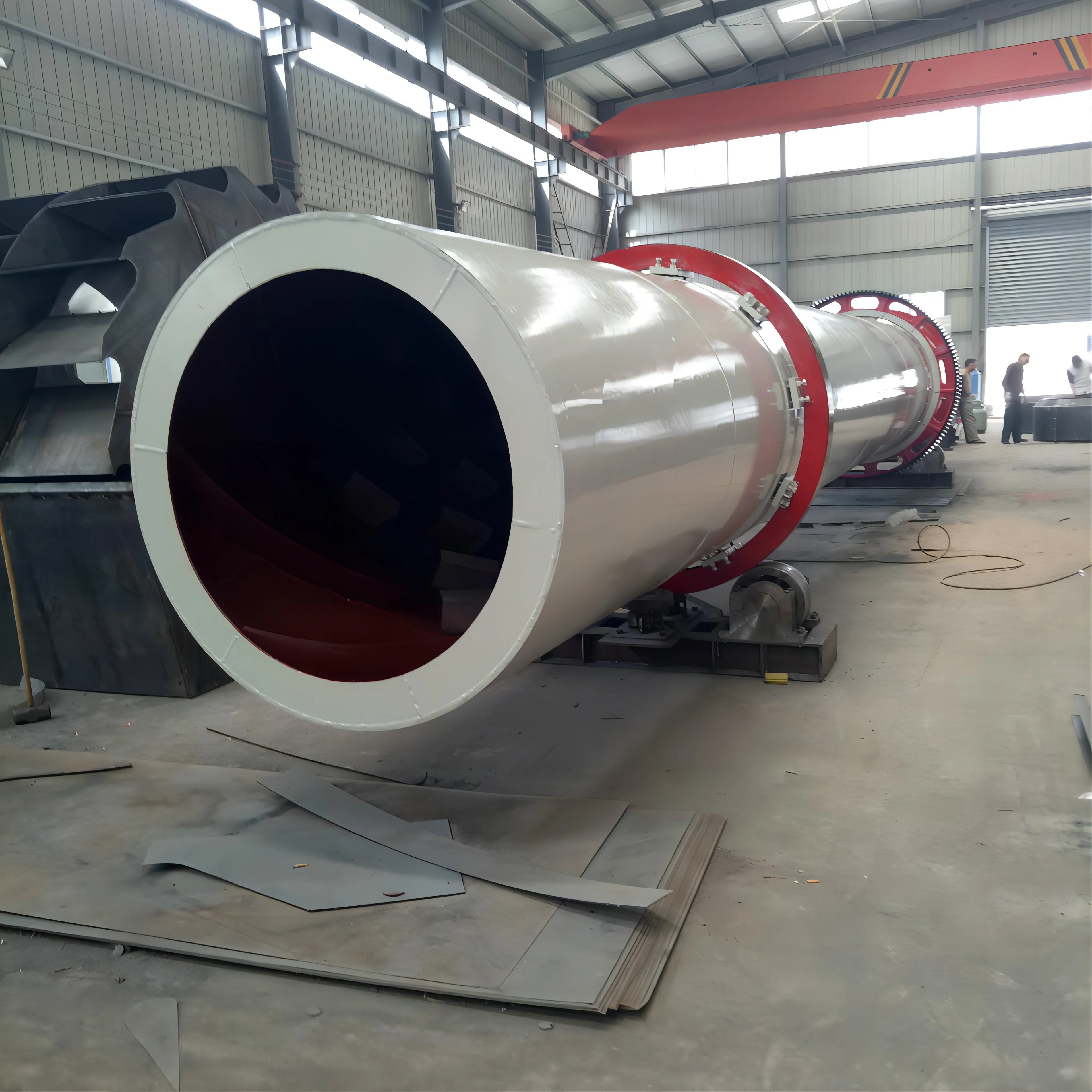 It is suitable for drying coal, mineral powder and slag. Various specifications can be customized rotary dryer