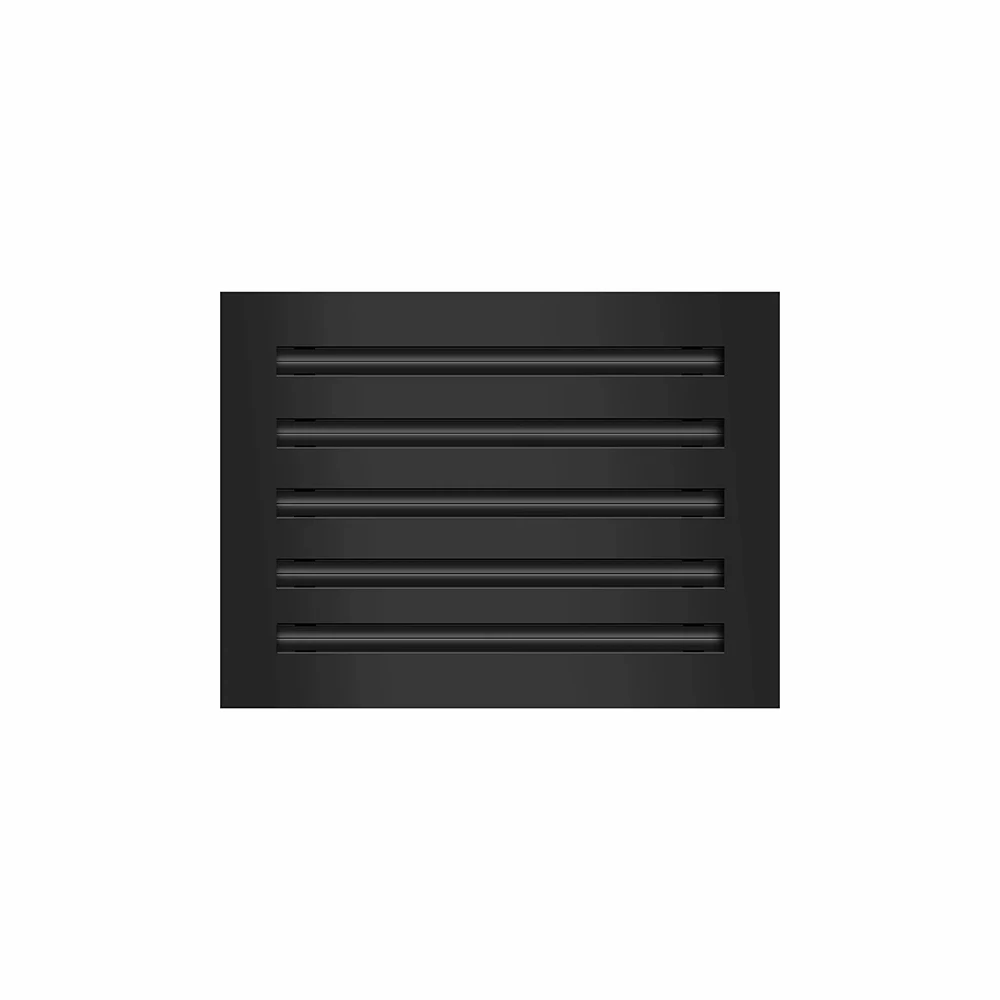 Lakeso HVAC Современная Черная Крышка вентиляционного отверстия переменного тока для потолочных стен и полов 5 Слот Воздушная решетка