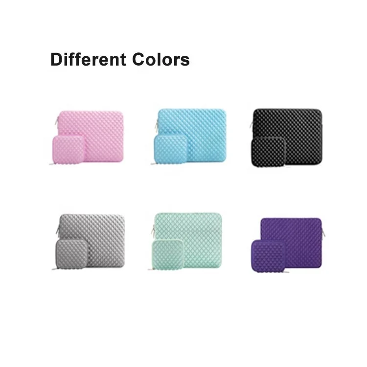 Factory Wholesale Diamond Laptop Sleeve Waterproof Neoprene Laptop case Custom Business laptop bag