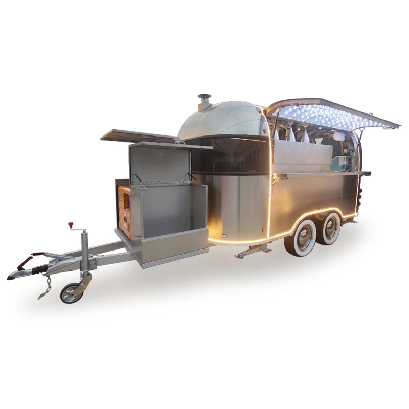 Mobile kitchen outdoor food trailer travel trailer ice cream cart ice cream cart  coffee