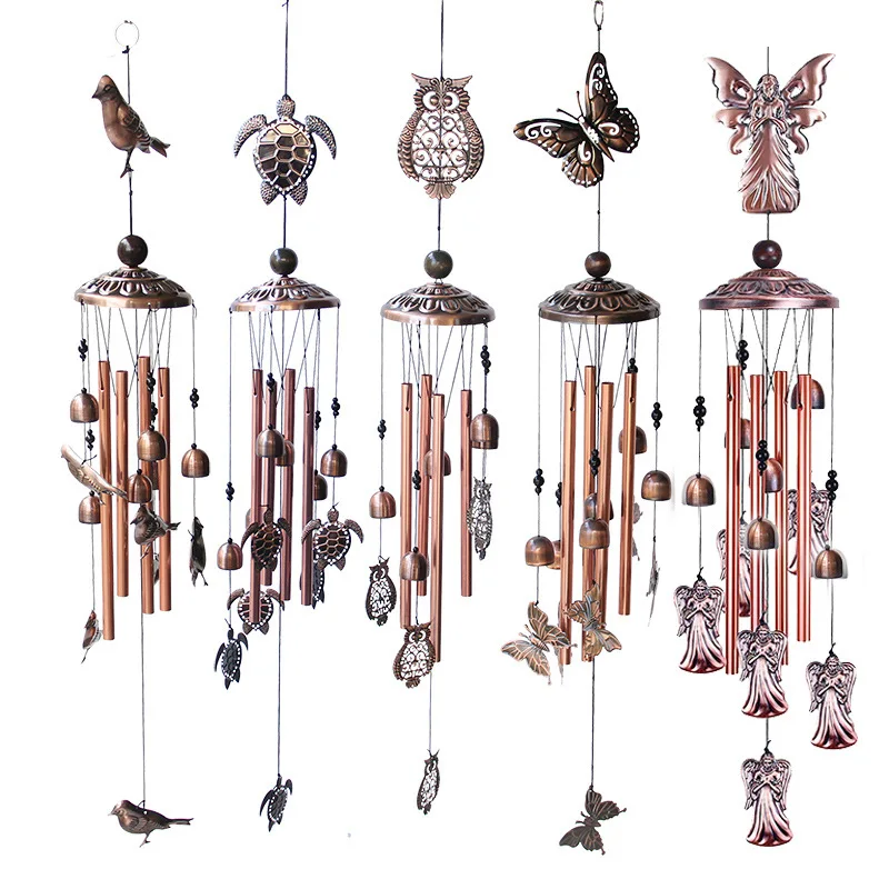 Fashion Factory hot sale metal animal pendant garden ornaments decorative wind chimes