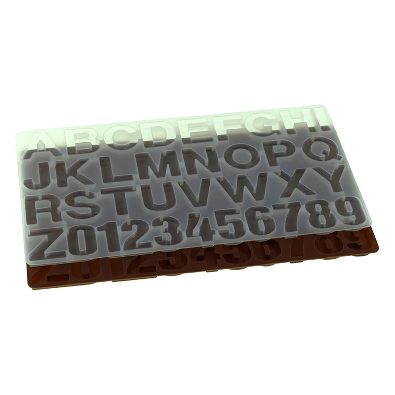 China Factory Custom Kitchen Silicone 3D Letter Make Chocolate Mold