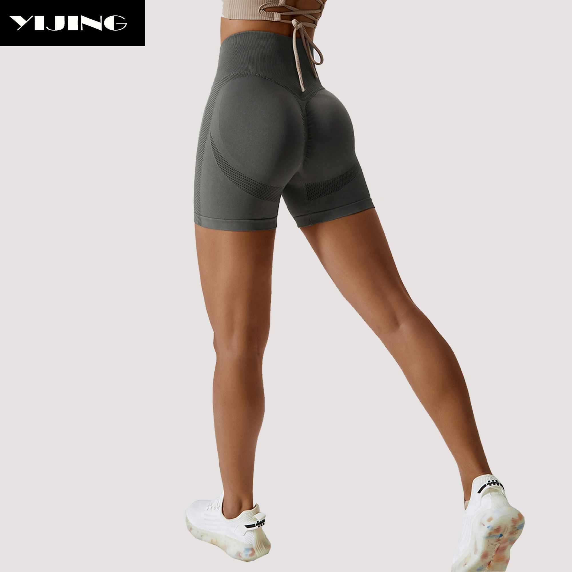 Pastel Summer Colors Yoga Short Women Fitness & Yoga Wear Shorts Yoga Booty Shorts New Fashion Ladies Sportswear Blank Pattern