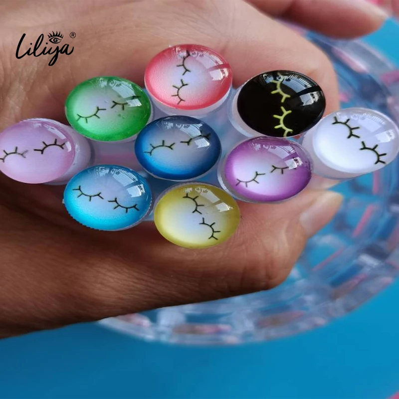 Hot-selling luxury multi color cleaning spoolie reusable mascara eyelash eyebrow brush with tube and comb