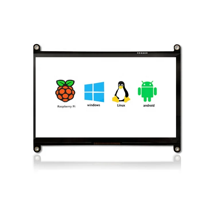 High Quality Tft 7 Inch 1024*600 Ips Lcd Board Capacitive Digitizer Usb Raspberry Pi 7' Touchscreen Display