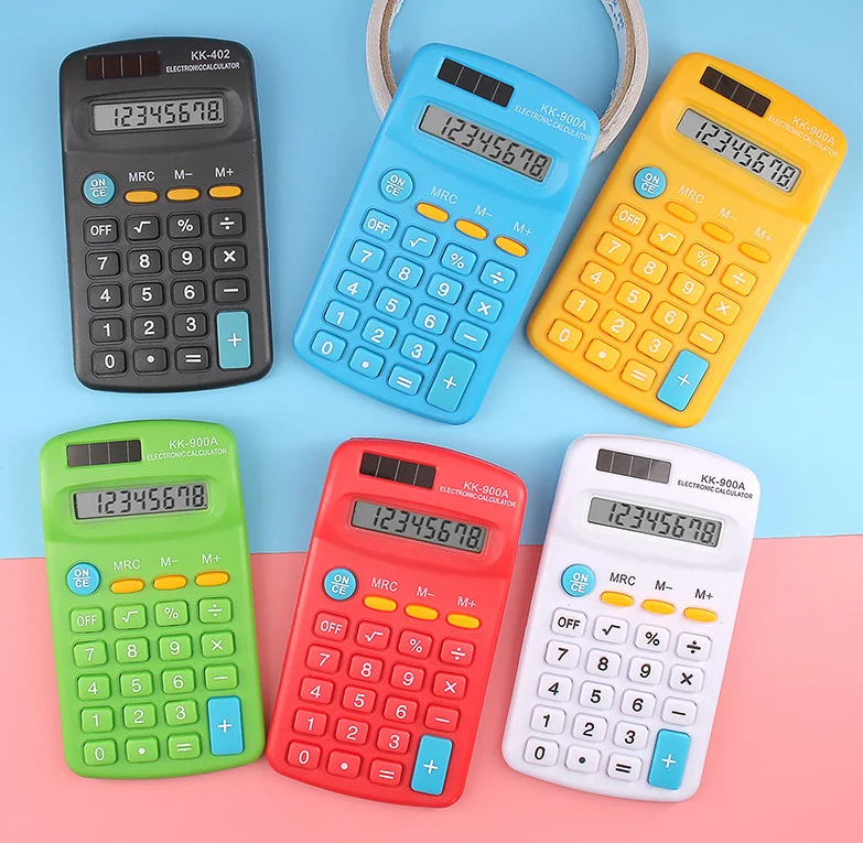 Студент калькулятор портативный 8-битный подарок компьютер модная куртка с надписью «Mini портативный цветвой калькулятор оптовая продажа высокое качество