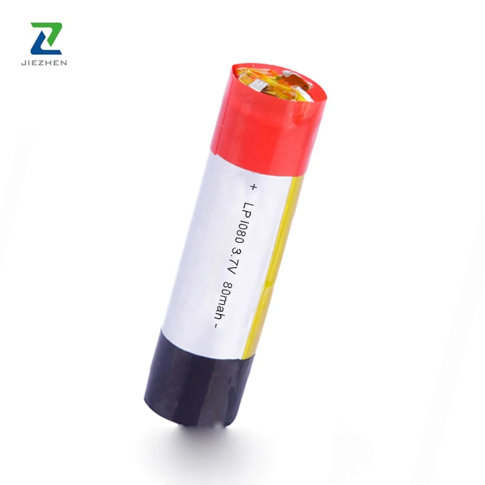 10180 10170 3 7 v 80mah цилиндрическая литий-полимерная батарея