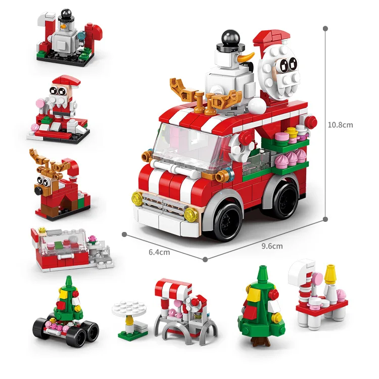 Christmas theme items DIY educational building block set toy for kids best choose blocks play set gift and reward