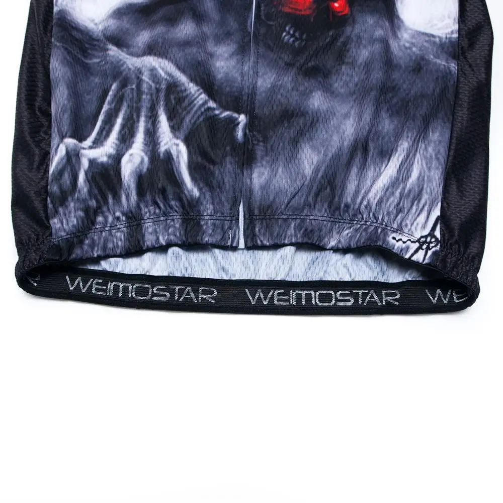 3D Skull Riding Cycling Jersey Men Mountain Bike Jersey mtb Bicycle Wear Maillot Ciclismo Summer Anti-sweat Cycling Shirt