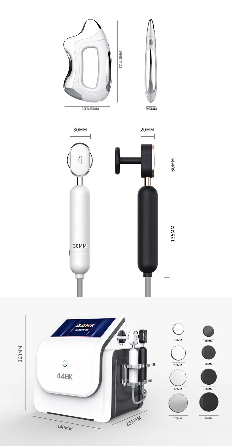 SY-RF07 indiba 448khz thermotherapy machine with pain relief cream ret cet rf body contouring Pain Therapy machine