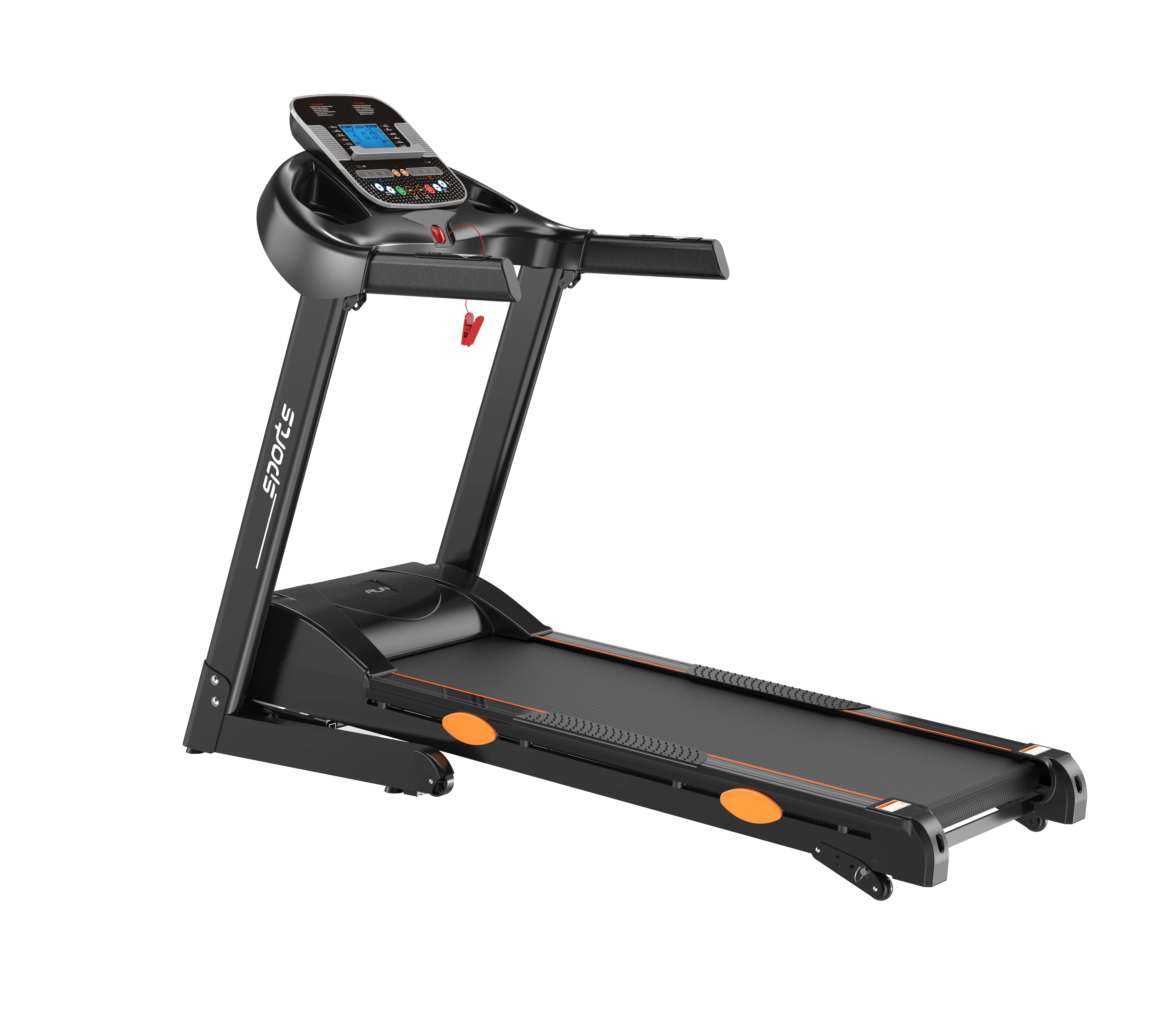 Gym Exercise Walking Running Machine Sport Foldable Treadmill China for Home Max Black Star Fitness Heart Auto Wireless Unisex
