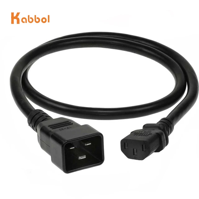  High Quality KC PSE ETL PDU Power extension cord iec c19 to c20 UPS AC Cable 1.8m H05VV-F 3G 2.5MM2