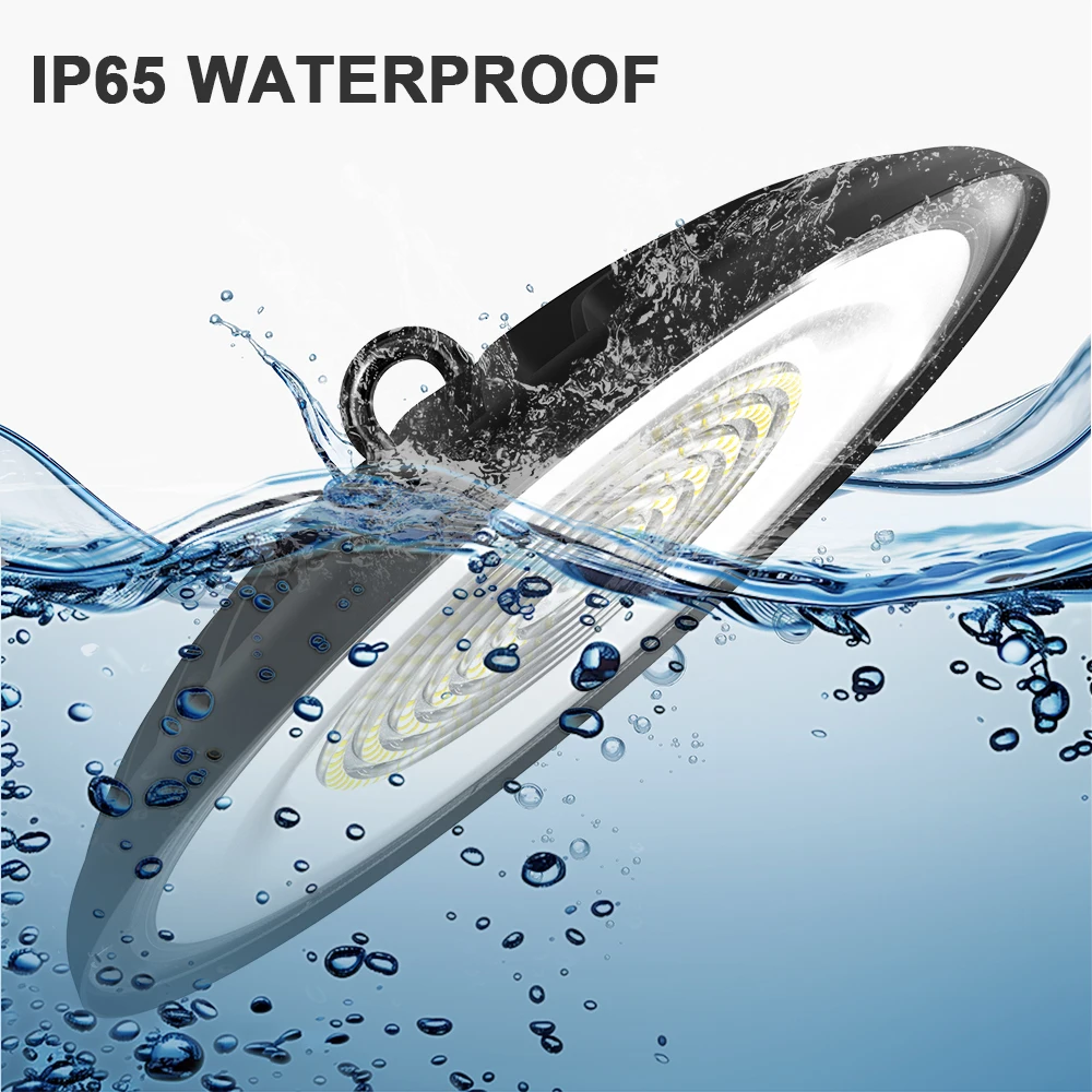 High Performance Warehouse High Bay Light 200W IP65 Industrial High Bay UFO LED Light Fixtures