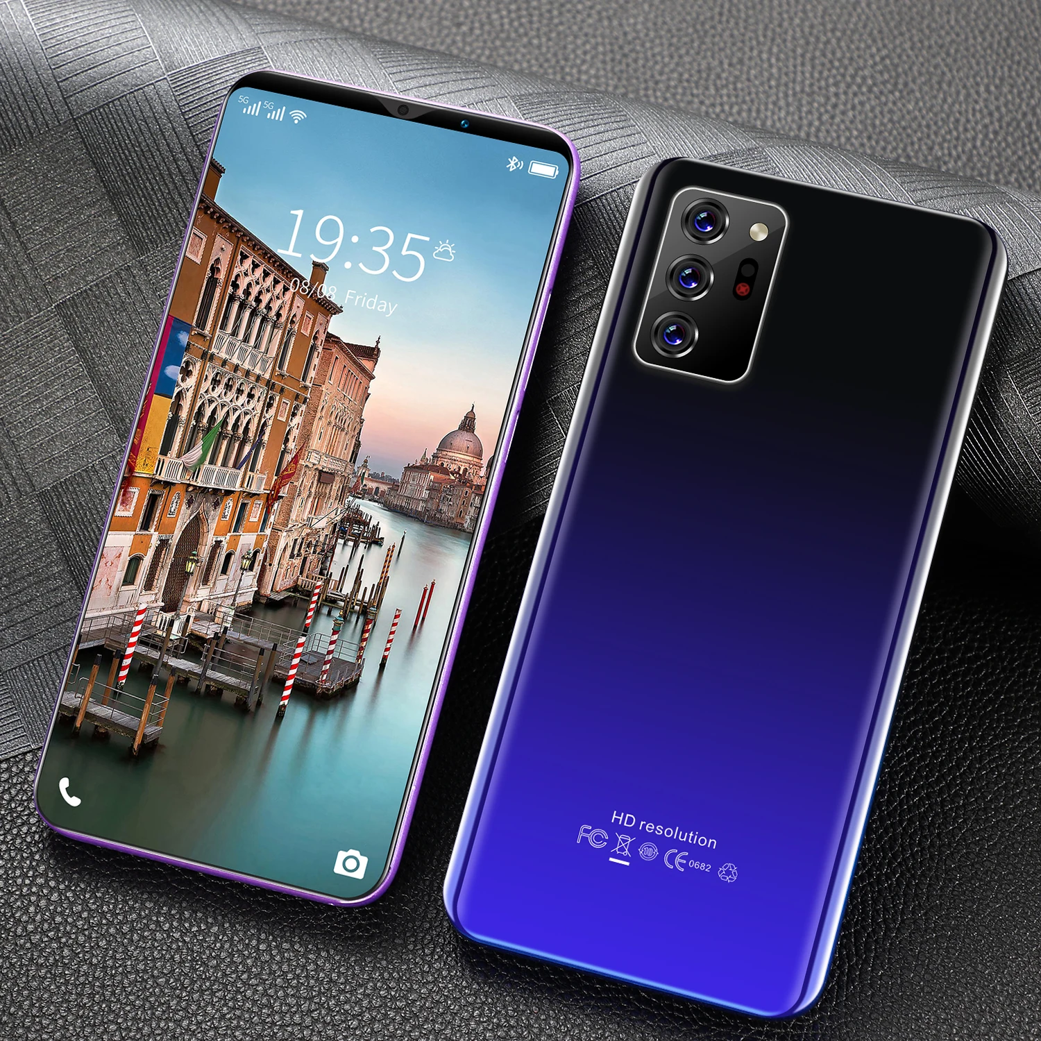 Мобильный телефон 5G Note30 plus HD экран 6 1 дюйма 4800 мАч две sim-карты 12 Гб + 512 ГБ камера 13 МП 24 смартфон