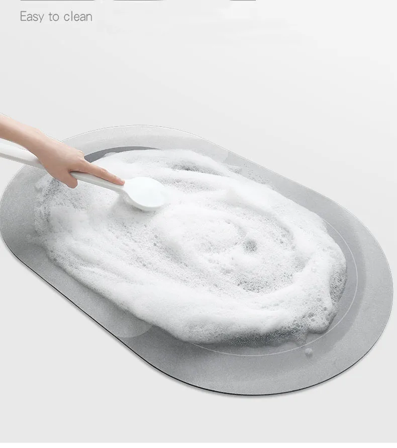 Super Absorbent Bath Mat Quick Drying Bathroom Rug Non-slip Entrance Doormat Nappa Skin Floor Mats Toilet Carpet Home Decor