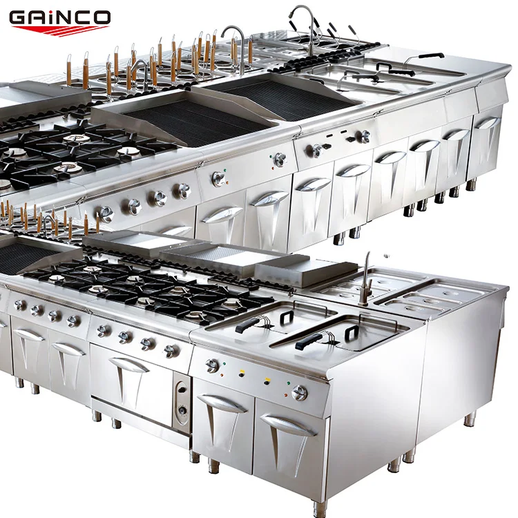 Commercial Hotel Western Kitchen Equipment Stainless Steel Restaurant Equipment Kitchen Commercial Fast Food