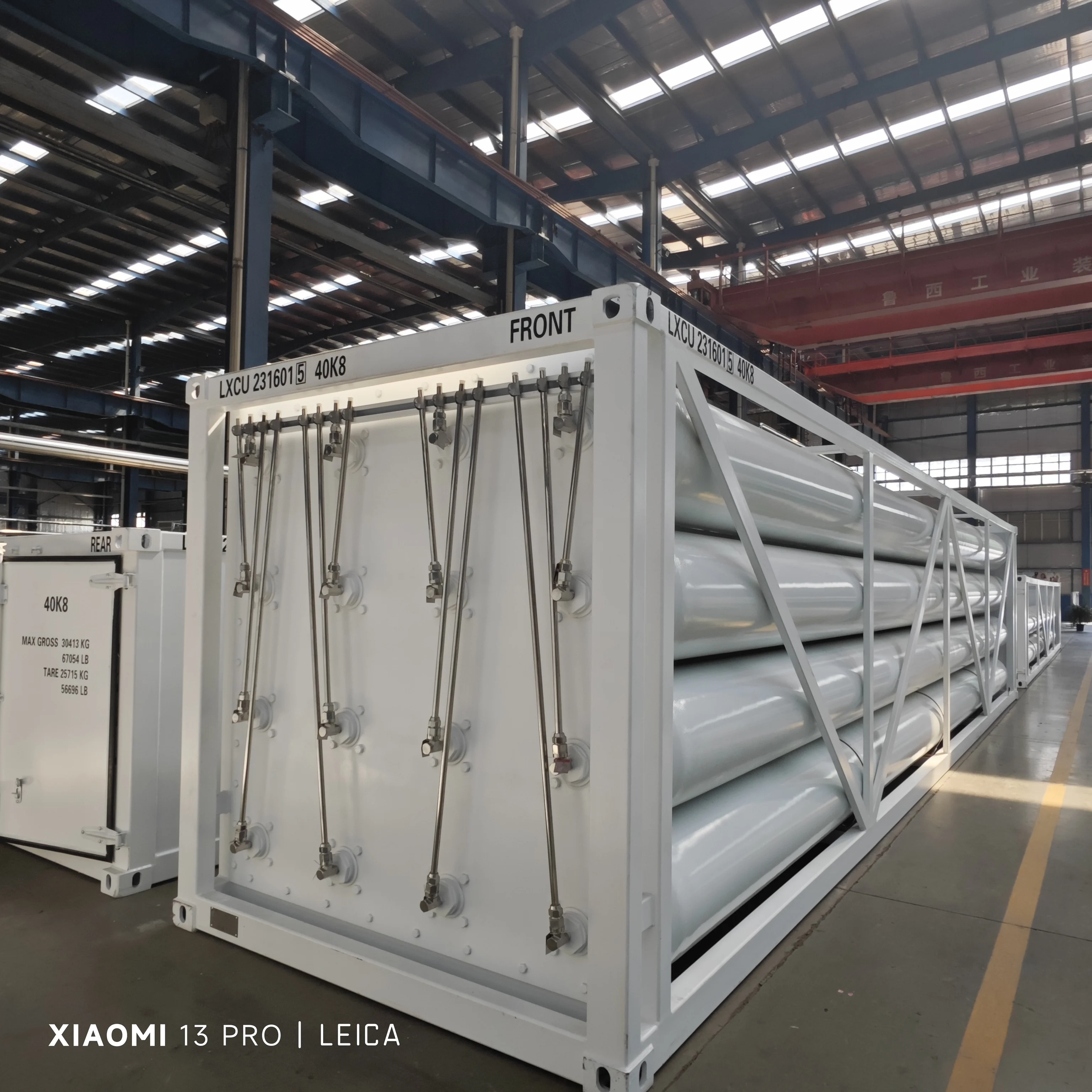 Cng Tube Bundle Container Large Capacity Seamless Steel Cylinders Hydrogen Storage Tank Propane Tank