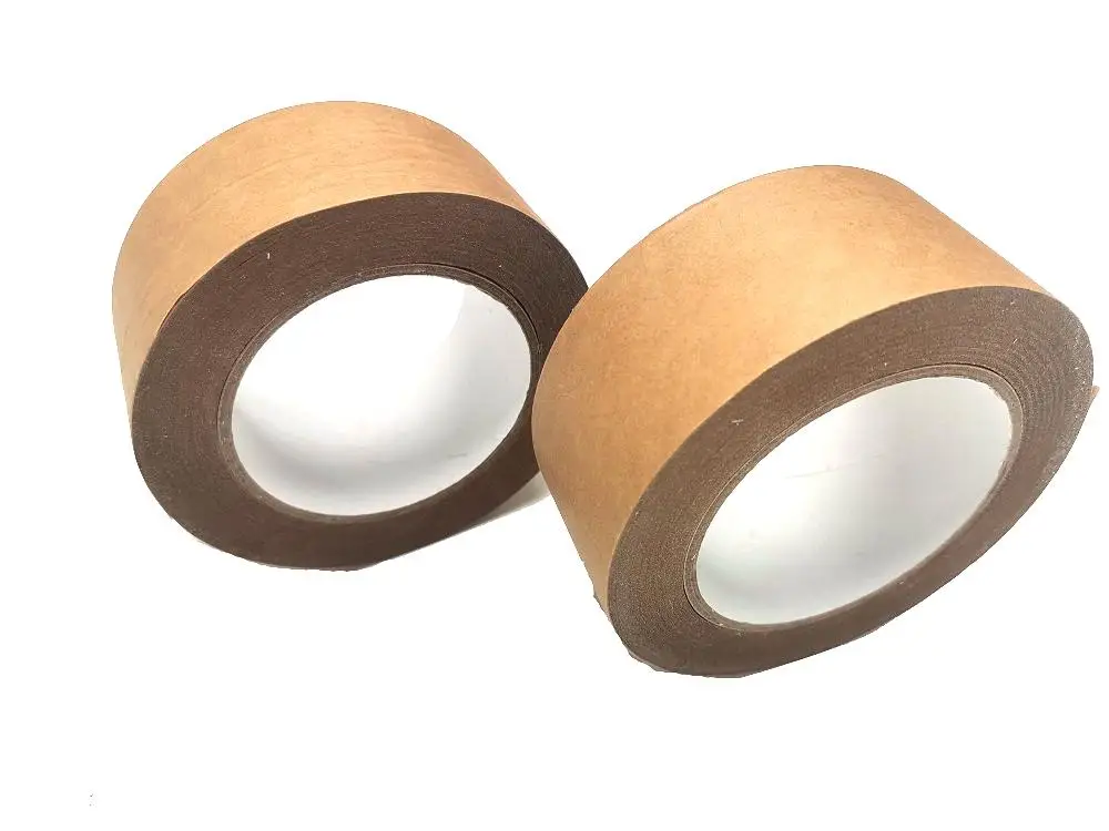 Laminated Waterproof High Water Free Self Adhesive Sealing Packing Kraft Paper Tape self adhesive medical tape