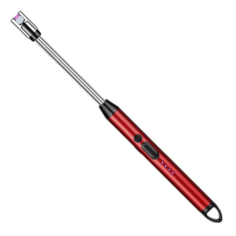 JL823-2 wholesale price lighter  windproof outdoor lighter  BBQ kitchen c-charging port electric arc bbq lighter