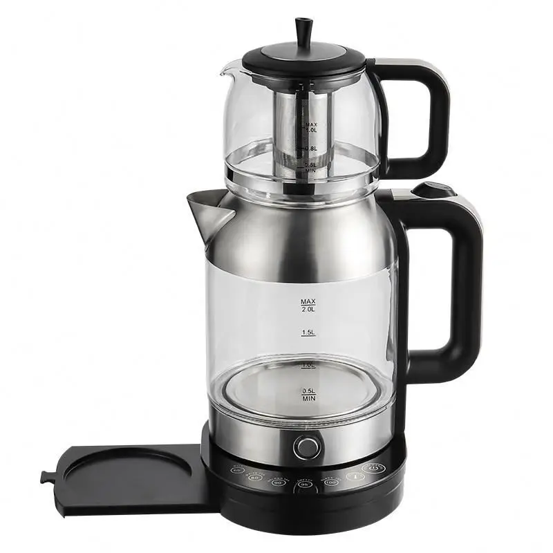 stainless steel samovar electric kettle electric tea maker set electric tea maker with tea pot