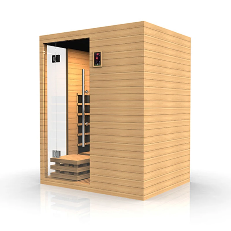 Canadian Hemlock 2-3 Person Indoor Low EMF Dry Steam Sauna Infrared Sauna room