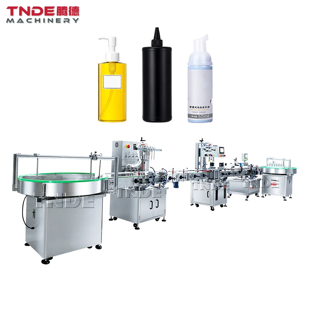 Round Bottle Monoblock 3in1 Filler Capper and Labeling Machine Pet Bottle Shampoo Filling Bottling Machine
