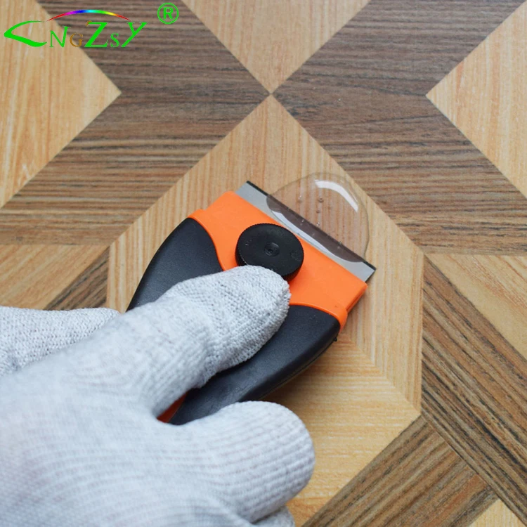 Soft Grip Safety Glass Window Cleaning Scraper Razor Blade Scraper With Metal and Plastic Blade E12 E15