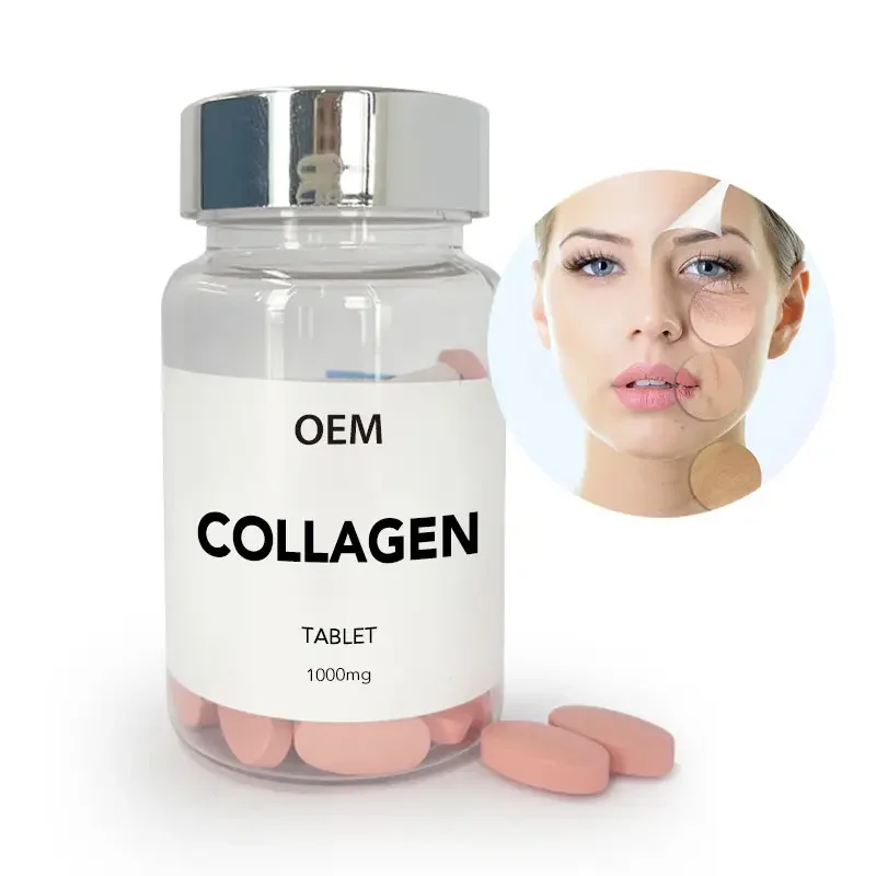 OEM factory Beauty supplement pills Skin Whitening Collagen Tablets with vitamines free sample