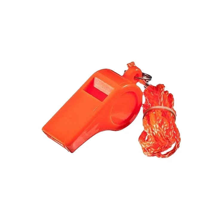 Plastic Prevention Clip On Referee Whistle Marine Rescue Whistle Emergency Survival Whistle