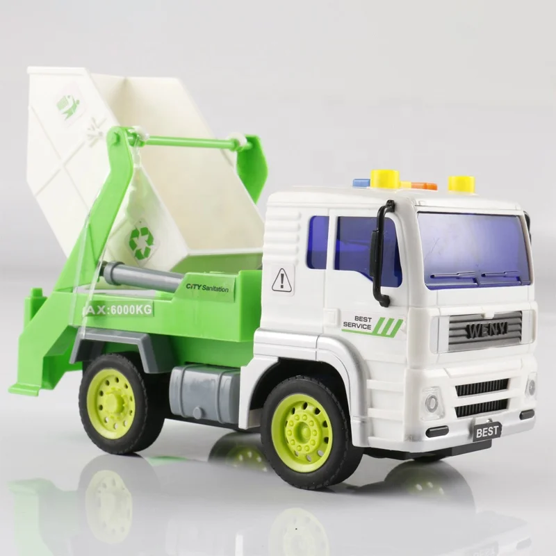 Samtoy 1:20 образовательная имитация литья под давлением фрикционная игрушка грузовик мусоровоз игрушки для детей