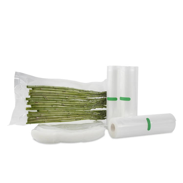 
New Discount 2 in 1 combo Durable Recyclable Vacuum Sealer Plastic Frozen Food Saver Bag Rolls 