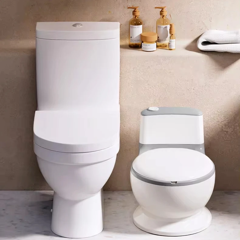 Real Feel Baby Potty Training Chair with Music and Flush Child Potty Training Chair with Wipes Storage for Boys and Girls