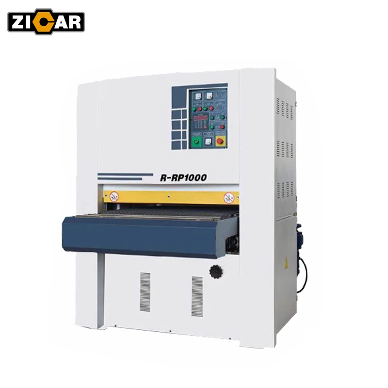 ZICAR R-RP1000 Woodworking Plywood Solid Wood Precise Calibrating Wide Belt Sander Sanding Machine
