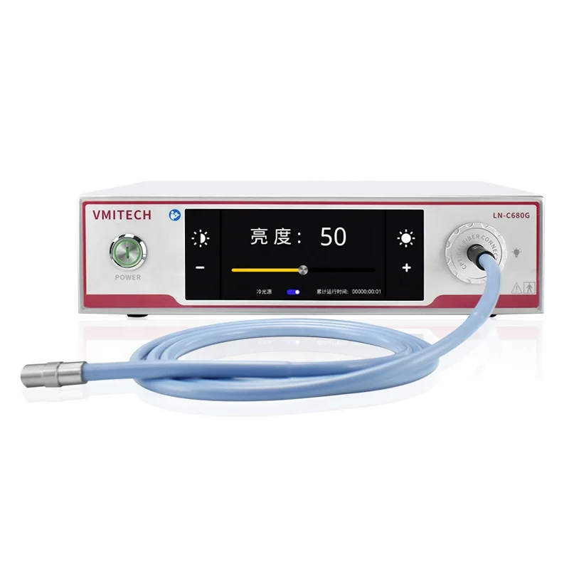 New 60W Portable Industrial Inspection Cold LED Light with Optical Fiber Pipe for Endoscope