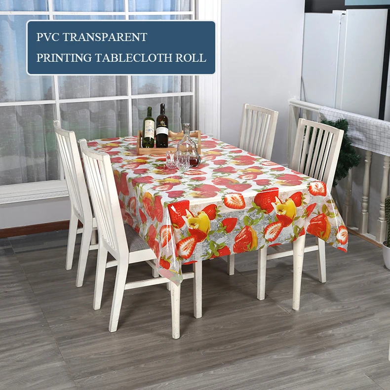 Tablecloth clear plastic table cover pvc embossed table cloth