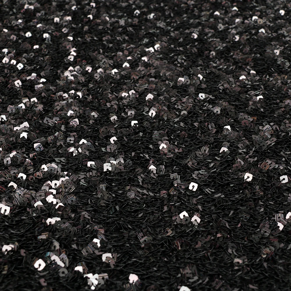 2022 Newest High Quality 100% Polyester Square Sequin Embroidered Fabric For Evening Dress and Wedding