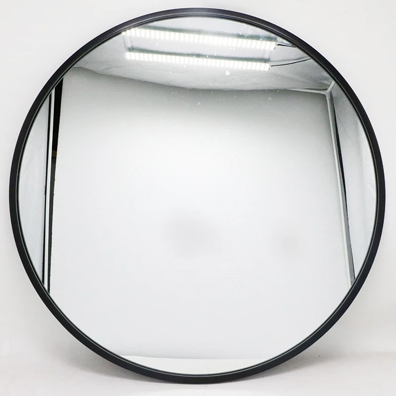 Modern design with metal frame home decor luxury round mirror wall decor plain modern living room wall mirror