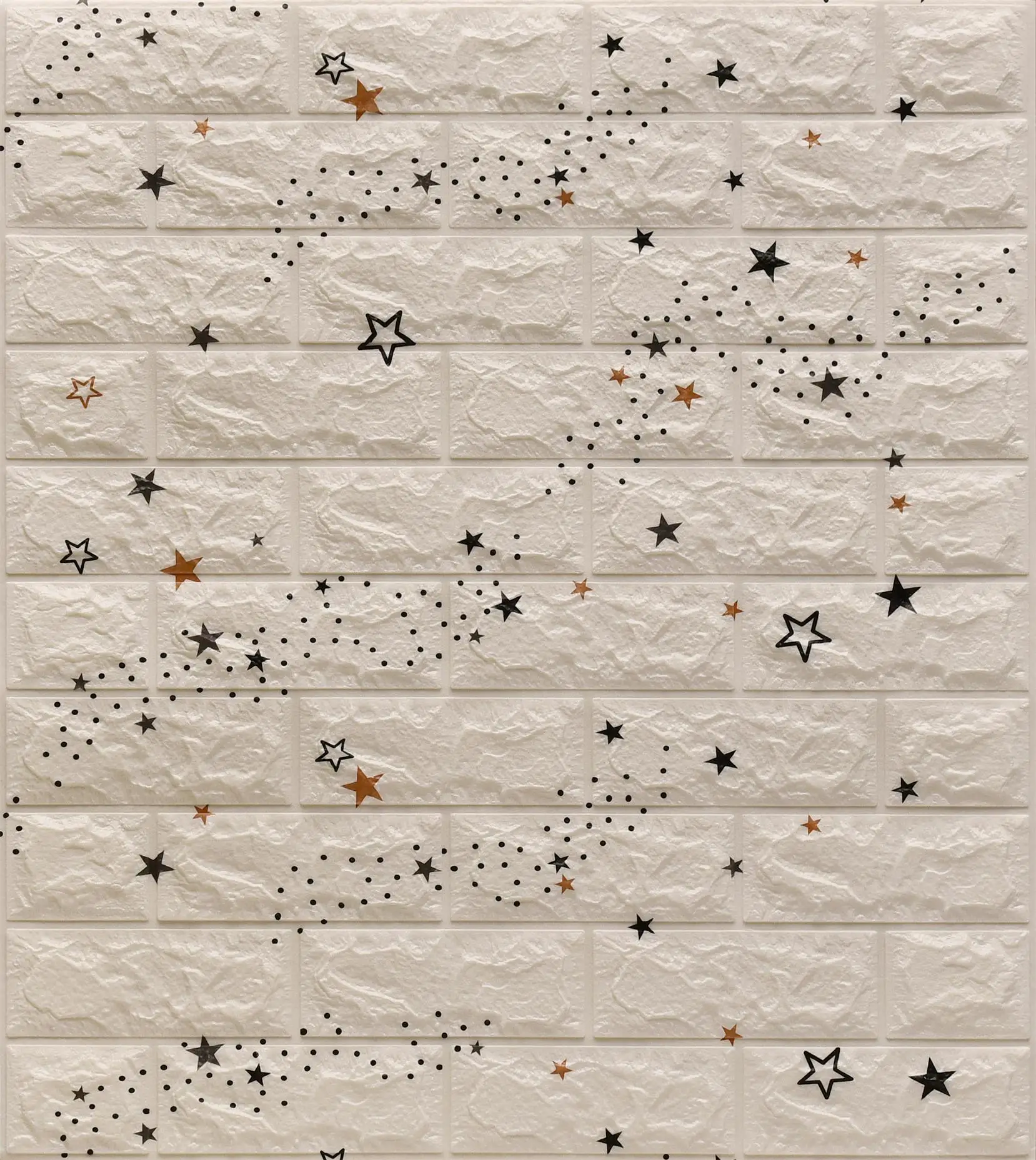 2020 home decoration self adhesive 3D foam wallpaper