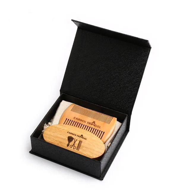 
Best selling men grooming wooden kit comb beard moustache comb 