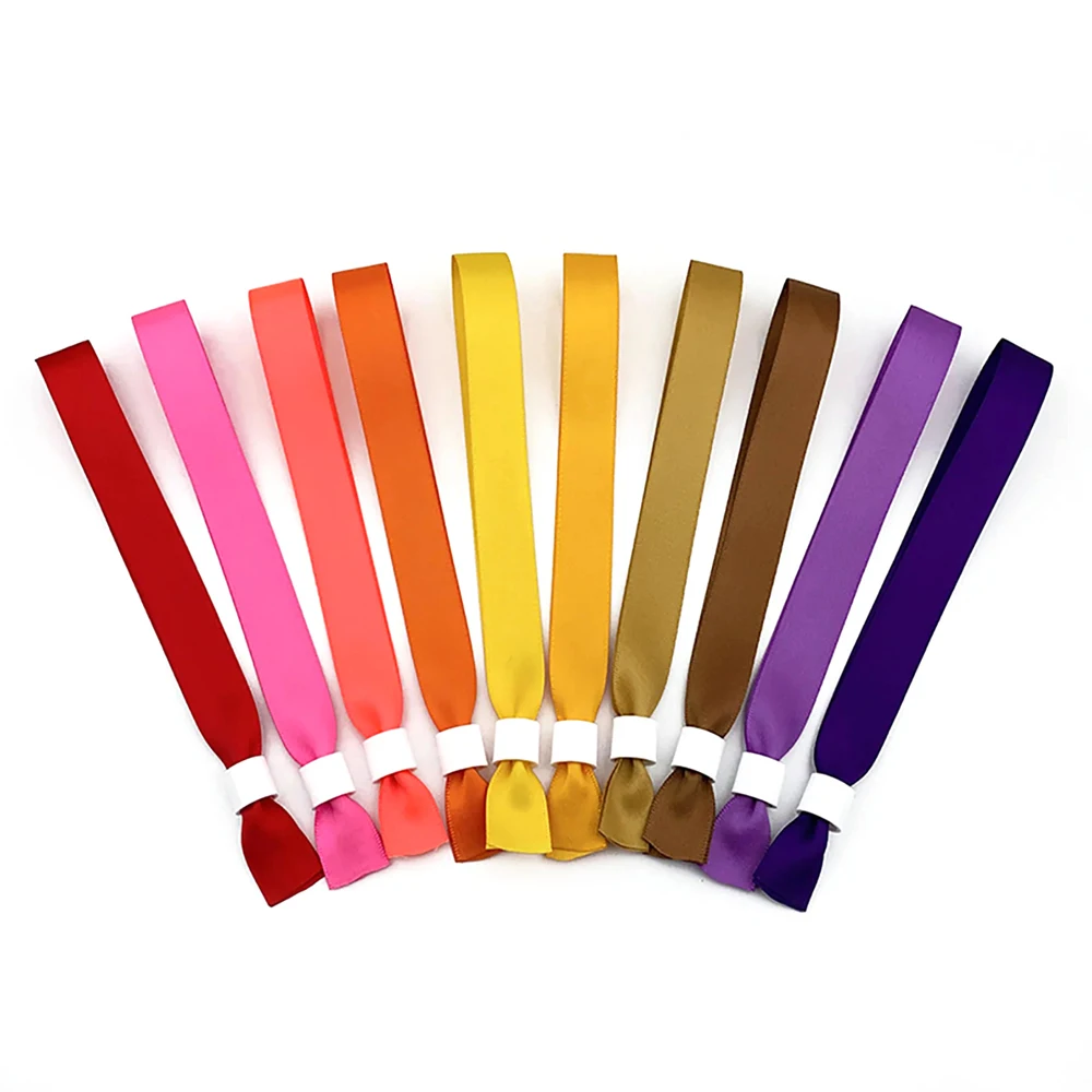 Eco-friendly custom festival fabric wristband event woven wrist band for concert