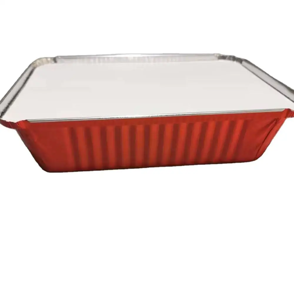 2,5 фунтов, сверхмощный контейнер для фольги 8,6 дюйма 2,1*2 дюйма, 22*16 см, 1000 мл, одноразовый контейнер для фольги