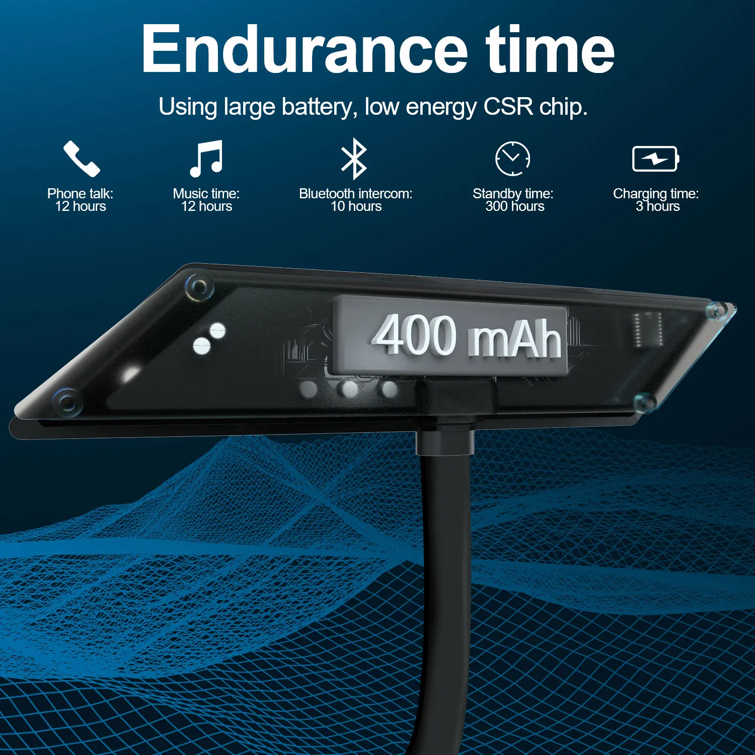 Fodsports F2 1000m 2 riders Full Duplex HiFi mini Portable helmet bluetooth intercom motorcycle headset