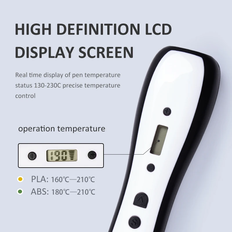 Rp700c 3D Printing Pen Printers Toys Kids 3D Modeling Pen with Lcd Screen More Fun Than 3D Digital Printer OLED Screen Automatic