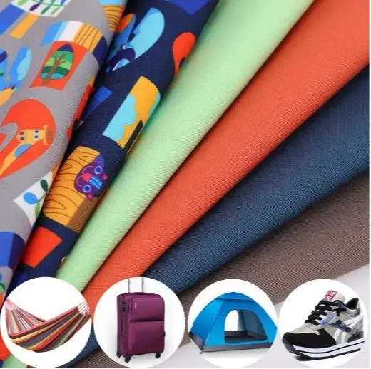 6oz 8oz 10oz 100 poly 100 cotton TC Canvas Digital Printed Canvas Fabric for table cloth shoes bag