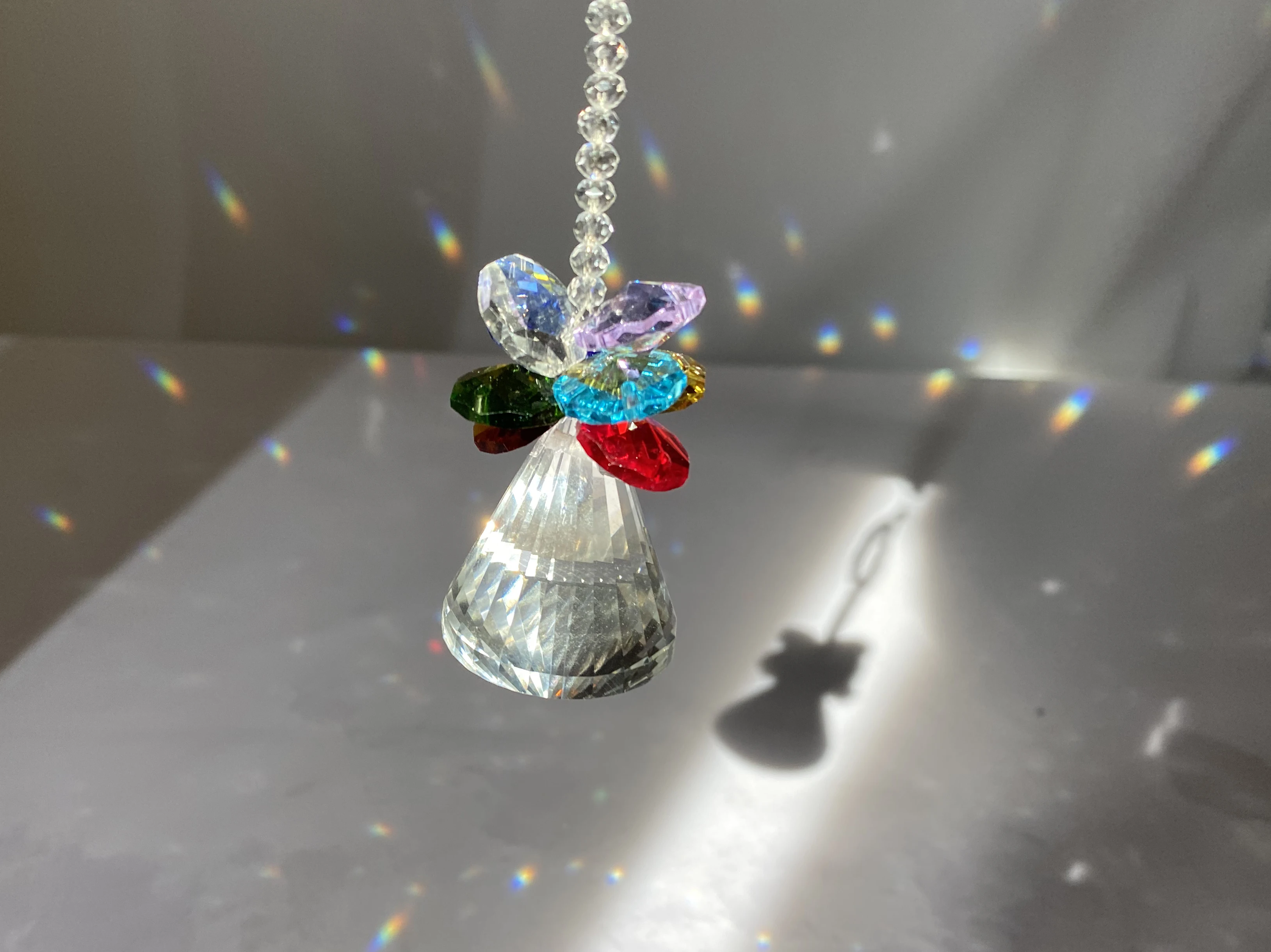 8 inches Butterfly Crystal Car Hanging Accessories Decoration