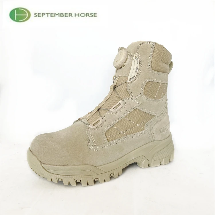 China Custom Suede Leather Breathable Tactical Boots For Men