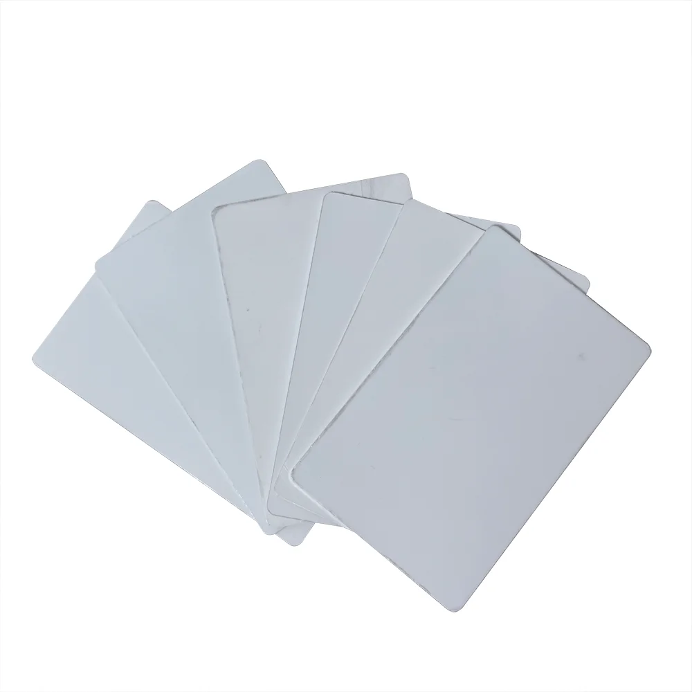 Most popular customize 1mm thickness glossy white 86*54mm metal aluminum business cards sublimation blanks business card