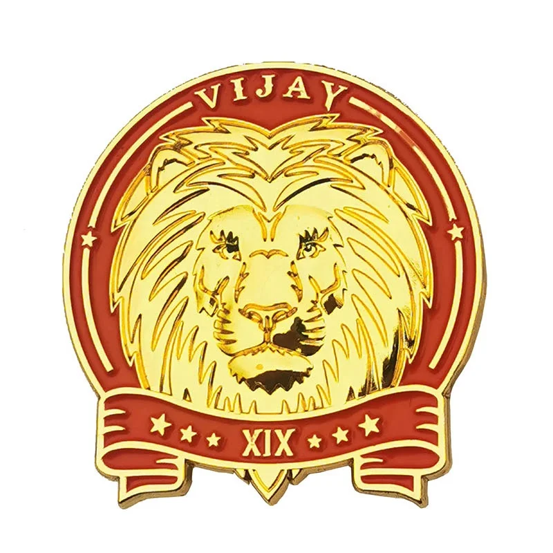 Custom lapel pins gold plating custom hard enamel lapel pins with butterfly clutch backing die struck enamel pins